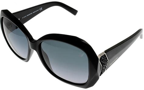 Swarovski Swarovski Sunglasses Black Womens Capri Sw 34 01b Oversized Size Lens Bridge