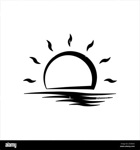 Sunrise Icon Sun Rise Vector Art Illustration Stock Vector Image And Art