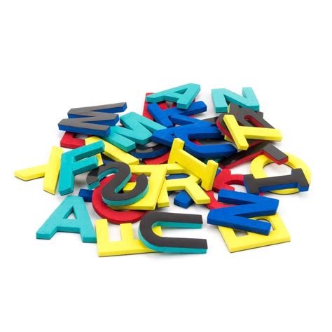 Letras Minúsculas Magnéticas De Espuma 4 Colores Surtidos 5 Cm De