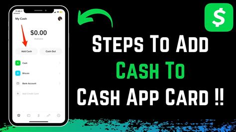 How To Add Cash To Cash App Card Youtube