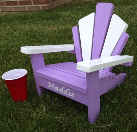 Need a children's chair to accompany a children's desk, or a child's stool for a table or a high chair? Custom Made Children's Adirondack Chair by Shawn's ...