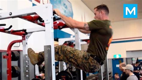 More Pull Ups With Super Us Marine Muscle Madness Youtube