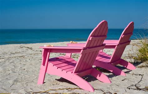 Sanibel Island Beach Chairs Pink Beach Sanibel Island