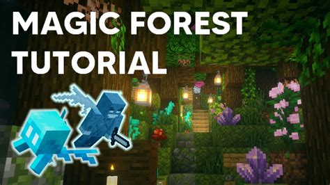How To Build A Magic Forest In Minecraft Youtube