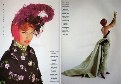 Vintage Von Werth Blog Haute Couture Fall 1991 Linda Evangelista