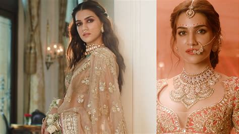 What A Beautiful Muse Kriti Sanon Oozes Royal Elegance Vibes In Manish Malhotras New Bridal