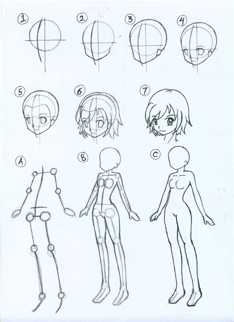 How To Draw Female Anime Body Ii By Arisemutz On Deviantart