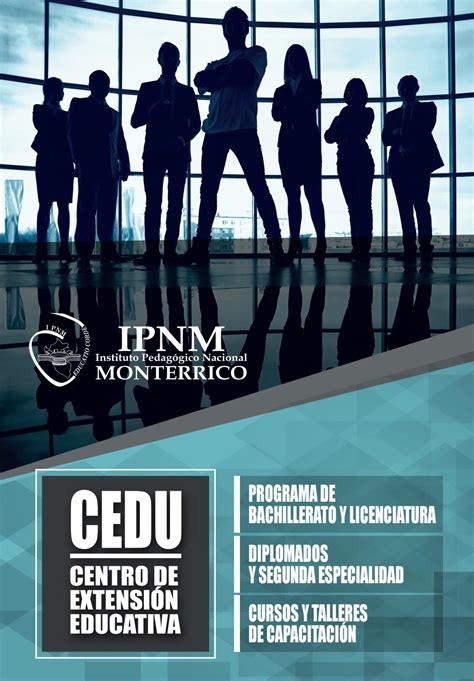 brochure cedu octubre 2017 by instituto pedagógico nacional monterrico issuu