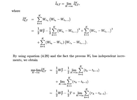 Brownian Motion The Stochastic Integral Int Wt Dwt Mathematics