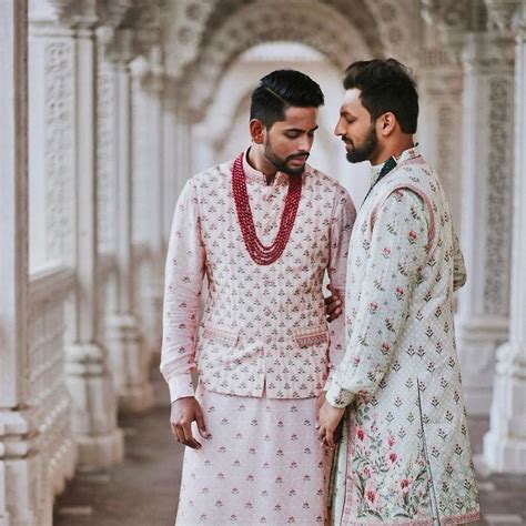 Gay Indian Couple Holds A Traditional Wedding Ceremony In A Hindu