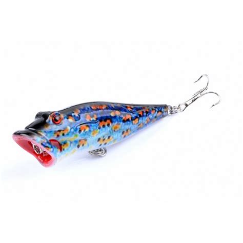 5x 8cm Popper Poppers Fishing Lure Lures Surface Tackle Fresh Saltwater