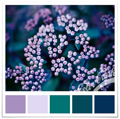 The peacock wedding theme has been growing in popular recently. It isn't peacock, but this purple, teal, and navy combo ...