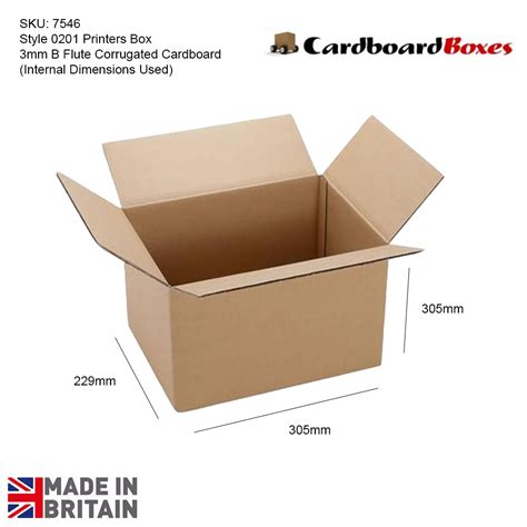 12 X 9 X 12 Inch A4 Single Wall Cardboard Boxes In Packs Of 25