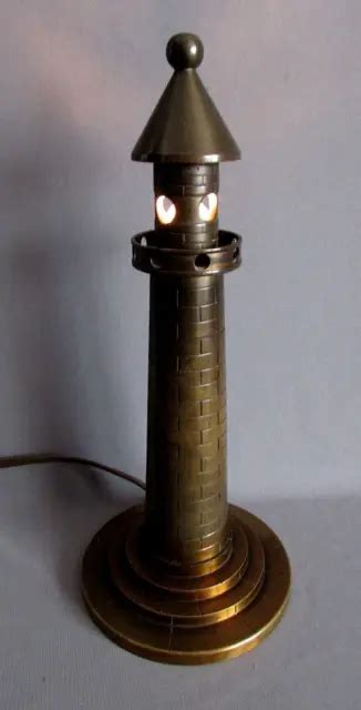 Vintage Solid Bronze 11 12 Lighthouse Lamp Circa 1930s 23500