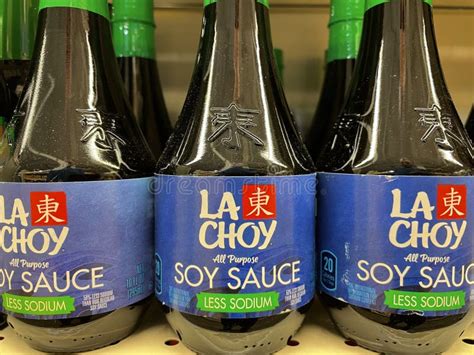 La Choy Low Sodium Soy Sauce On A Retail Shelf Editorial Photography