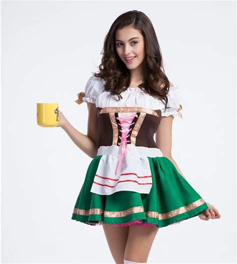 Buy New Sexy Girls Green German Beer Costume