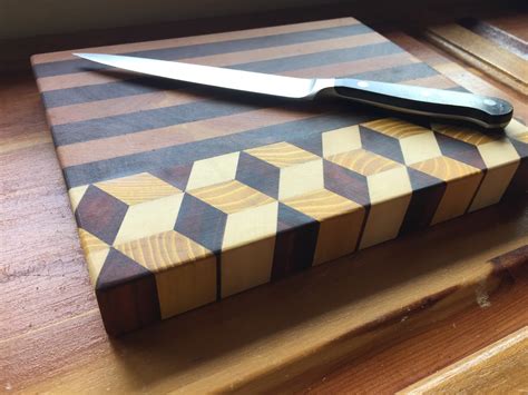 Mixed Design End Grain Cutting Boards All Sold