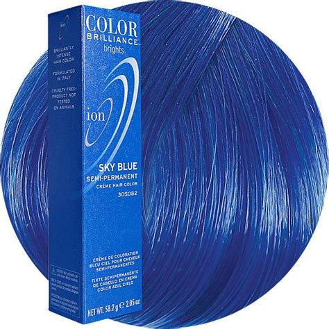 Sky Blue Color Brilliance Brights Semi Permanent Hair Color By Ion