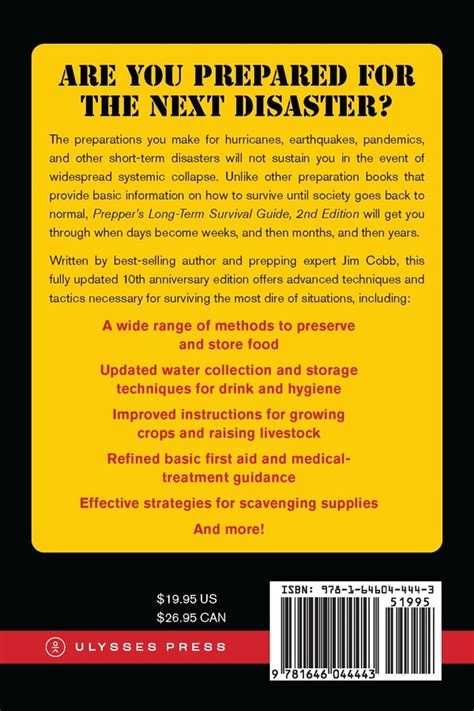 Preppers Long Term Survival Guide 2nd Edition Book By Jim Cobb