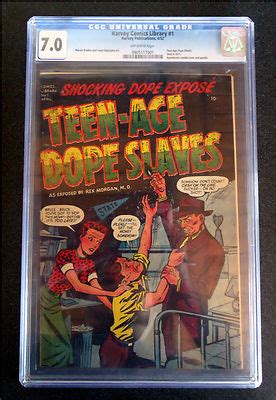 CGC Harvey Comics Library Apr Teen Age Dope Slaves SOTI Pg USD