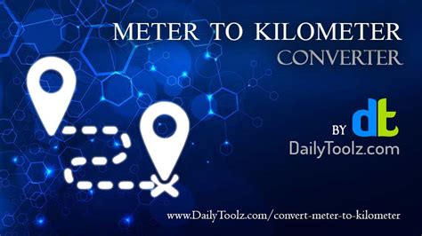Convert m (meter) length unit to km (kilometer) length unit. Convert Meter m to Kilometer km - Distance Conversion