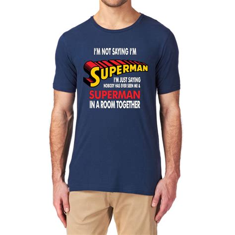 Mens Superman Funny Slogan T Shirt By Yeah Boo