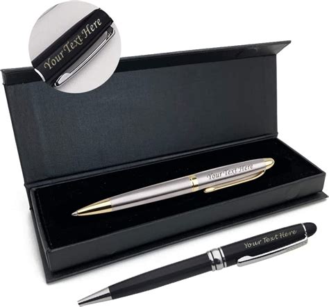 Personalised Pen Steel Ballpoint Pen With T Box Graduation T