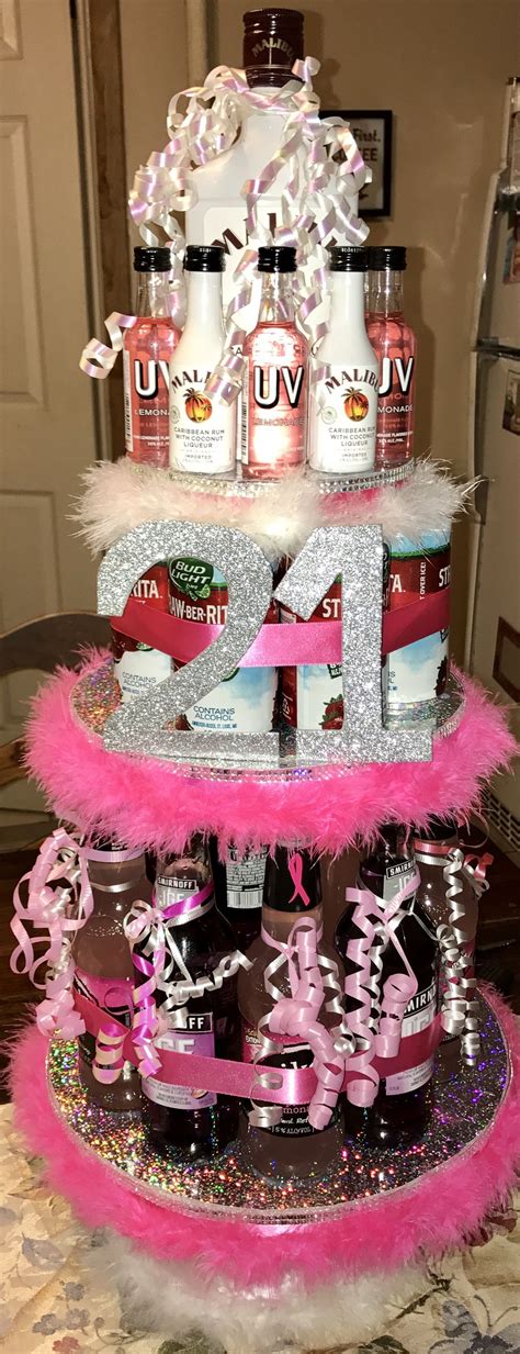 We have numerous gift ideas for 21st birthday female for people to pick. Best friend's 21st birthday alcohol tower | 21st birthday ...