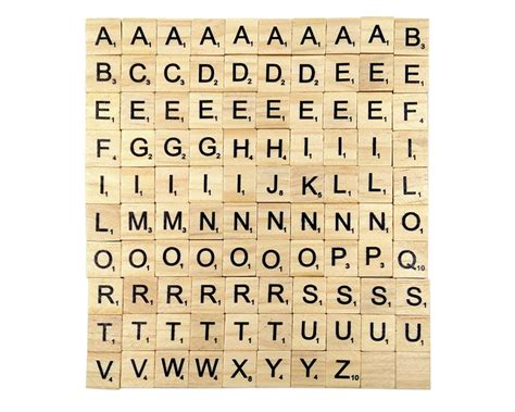 Wooden Alphabet Letters 200 Pieces Scrabble Tiles Replacement Dsstyles