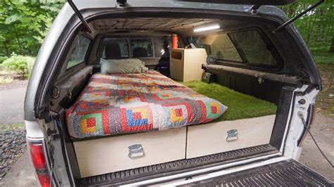 Diy Truck Bed Camper Build Start To Finish Truck Bed Camper Truck