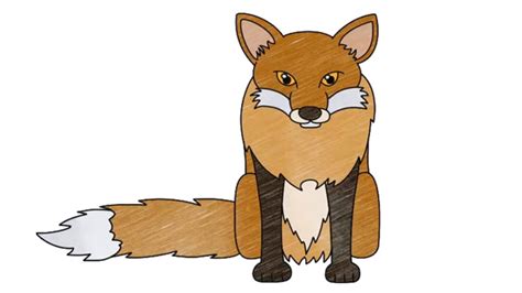How To Draw A Fox Cute Animals My How To Draw