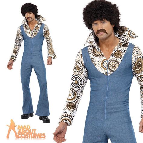 Mens Fancy Dress 70s Groovy Disco Dancer Fancy Dress Costume By