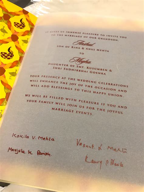 Individual invitations are for your guests that aren't covered on any other invitations. Indian Wedding Invitation Wording in English: What To Say Guide