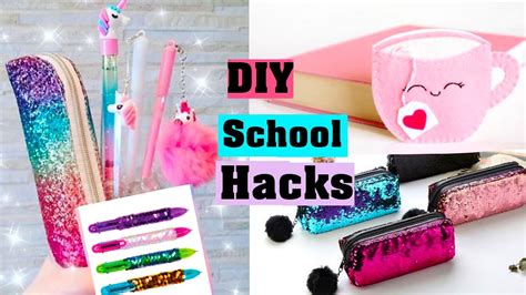 Cool And Fun School Hacks 12 Diy School Supplies You Can Make In 5