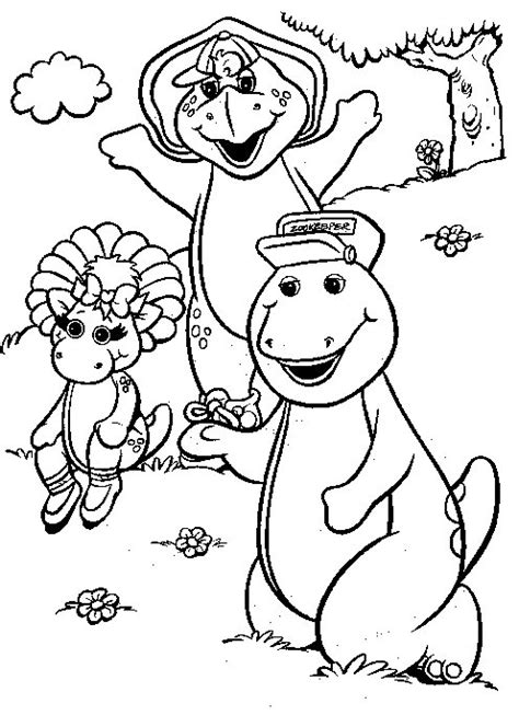 Desenhos Para Colorir E Imprimir Barney E Seus Amigos Desenhos Para