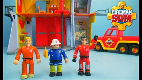 Fireman Sam Deluxe Fire Station Playset Toy Review Youtube