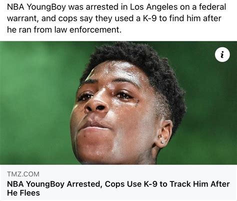 Louisiana Rapper Nba Youngboy Has Been Arrested By Federal Agents R