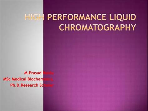 Ppt Hplc Powerpoint Presentation Free Download Id7121989