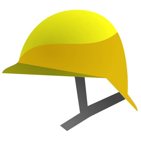 Vector Graphics Of Yellow Construction Helmet Icon Free Svg