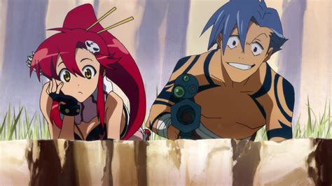 Image Yoko And Kamina Tengen Toppa Gurren Lagann Wiki Fandom