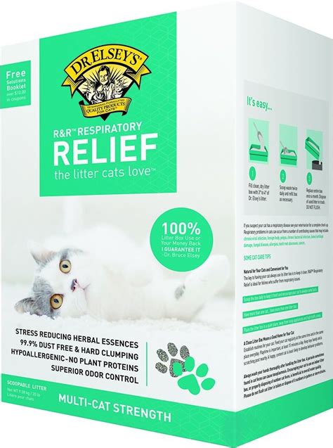 Working to enhance the lives of pets to the degree in which they enrich ours, dr. Dr. Elsey's Respiratory Relief Clumping Cat Litter | PetFlow