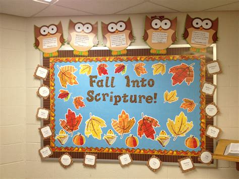 Fall Church Bulletin Board School Bulletin Boards And Classroom Wall
