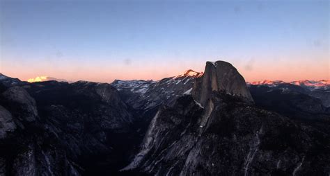 Sunset Twilight And Dusk Half Dome Yosemite National Park Honeynhero
