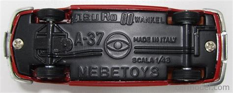 Mebetoys Mattel A37 Scale 143 Nsu Ro 80 1972 Red