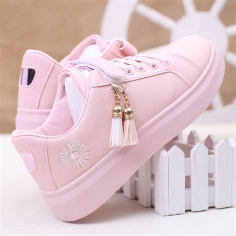 Shoes For Kids Girls Breathable Sports Shoes 8 Big Children 10 White 9