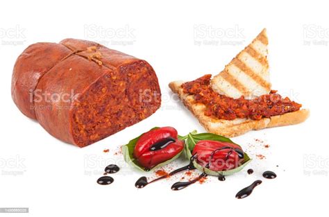 Nduja Isolated On White Background Stock Photo Download Image Now