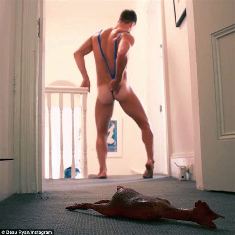 Beau Ryan Strips Down To MANKINI In Instagram Video Daily Mail Online