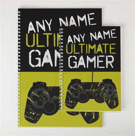 Buy Personalised Ultimate Gamer Notebook For Gbp 499 Card Factory Uk