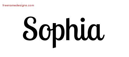 Go back to names list. Handwritten Name Tattoo Designs Sophia Free Download ...