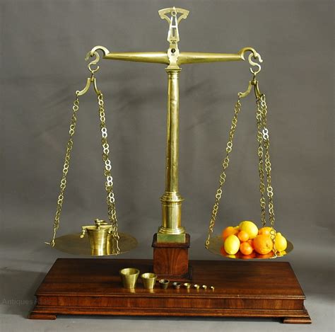 Antiques Atlas Very Large Pair Of 19thc Brass Apothecary Scales